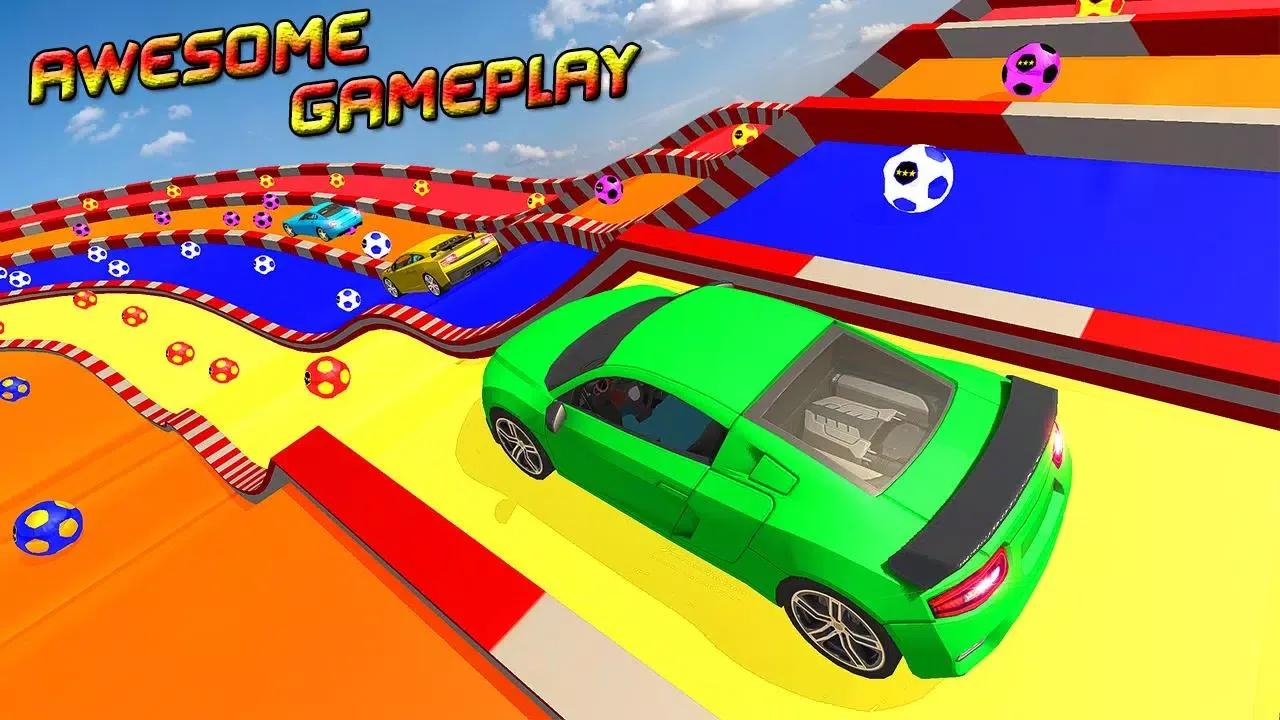Superheroes Water Slide Colors Car Racing سکرین شاٹس
