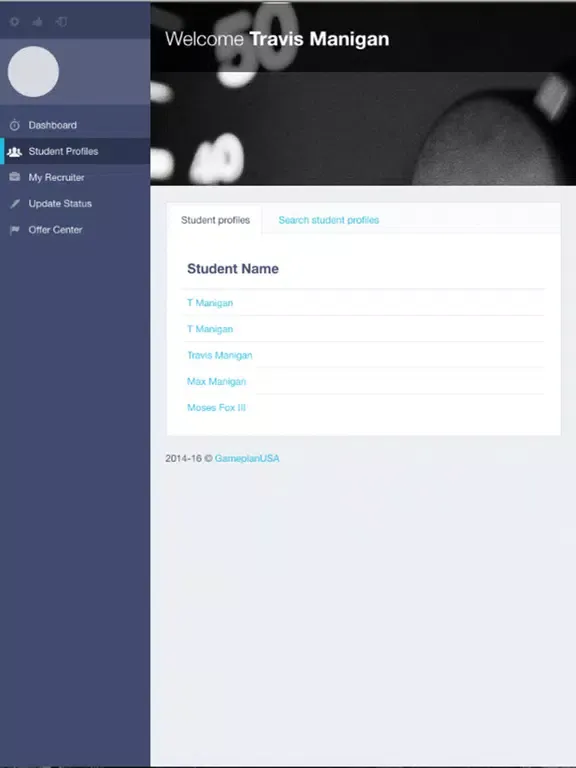 GAMEPLAN APP iPad  স্ক্রিনশট