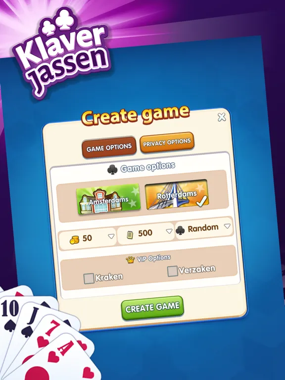 GamePoint Klaverjassen iPad  Screenshots