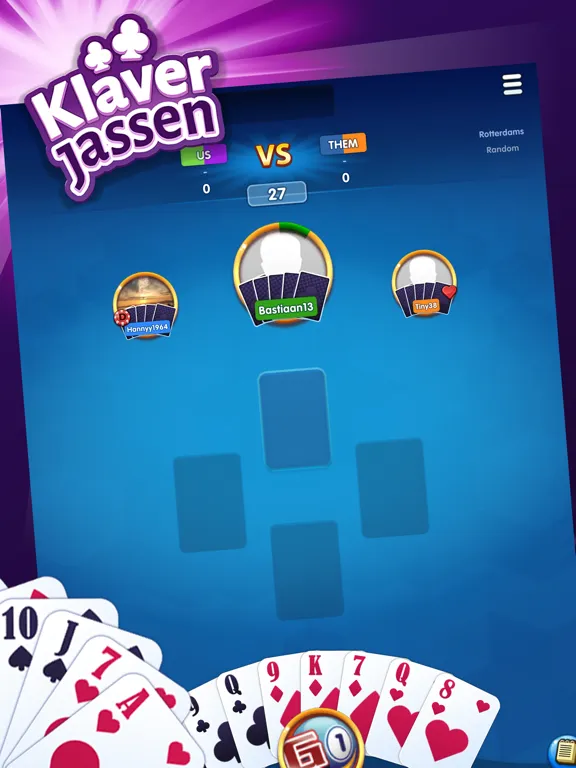 GamePoint Klaverjassen iPad  Screenshots