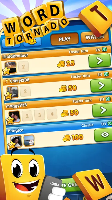 Wordtornado سکرین شاٹس
