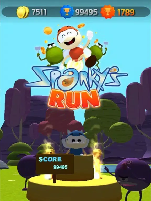 Tangkapan layar Sparkys Run iPad 