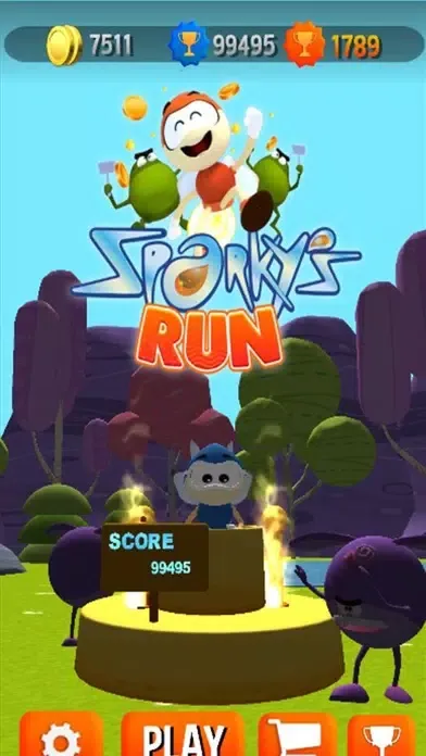 Tangkapan layar Sparkys Run