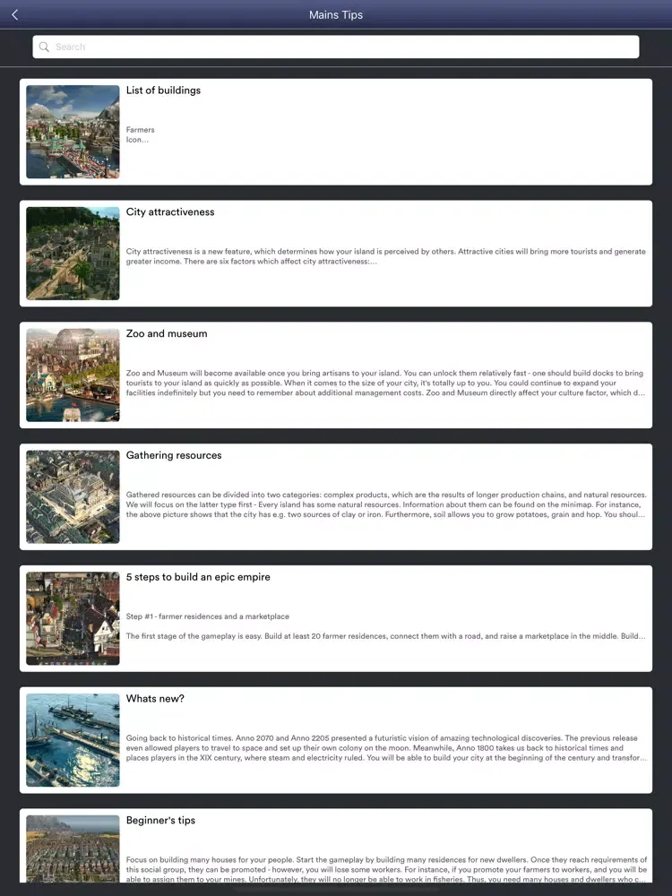 GamePro for Anno1800 iPad  Screenshots
