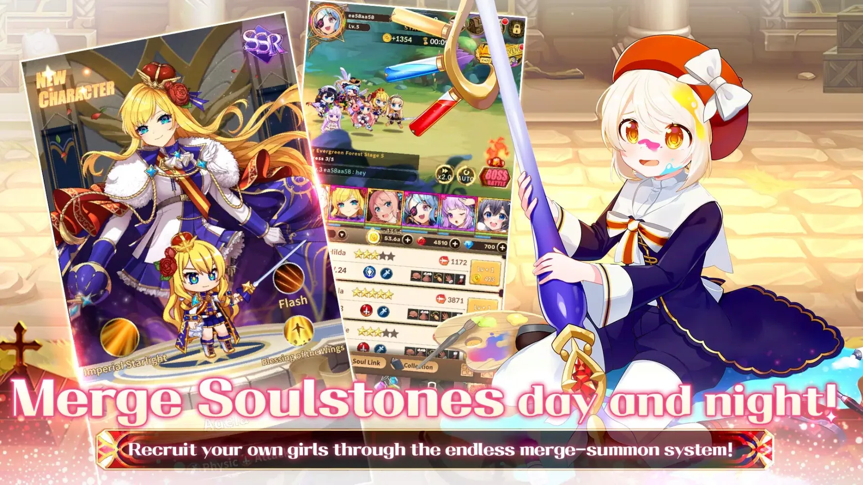 Merge Girls : Idle RPG Screenshots