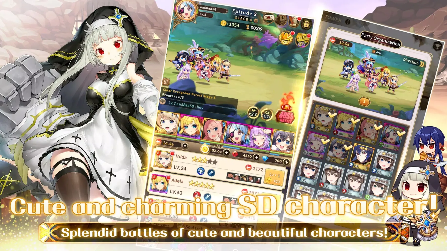 Merge Girls : Idle RPG Screenshots