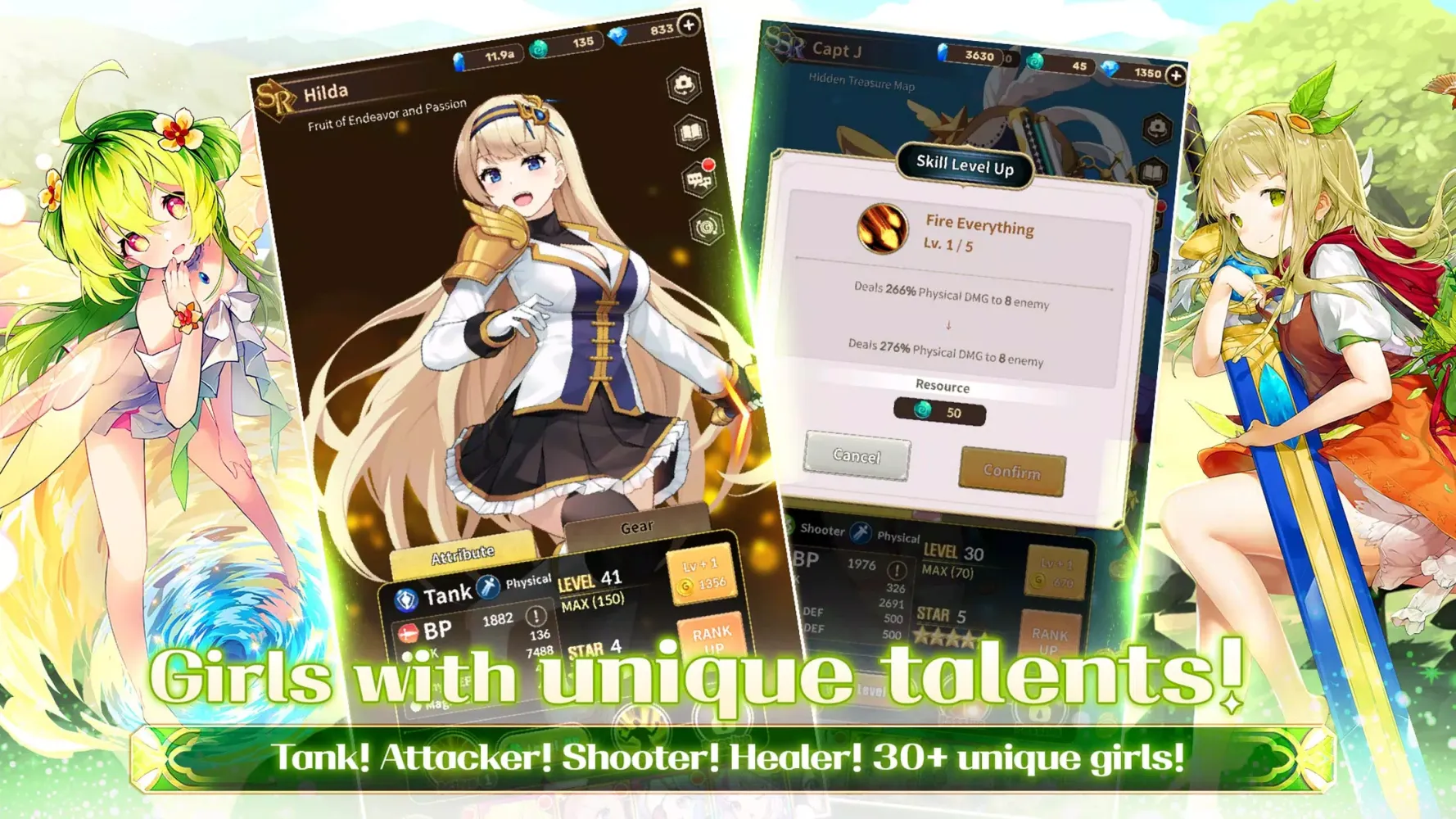 Merge Girls : Idle RPG Screenshots