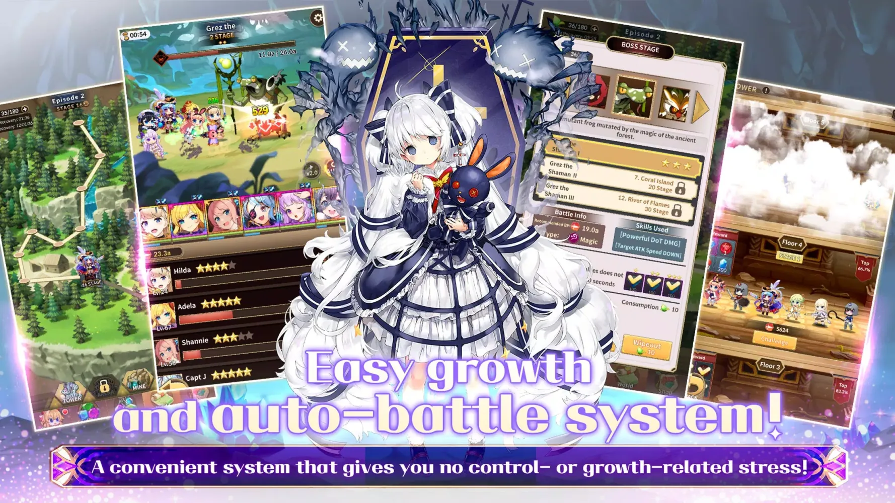 Merge Girls : Idle RPG Screenshots