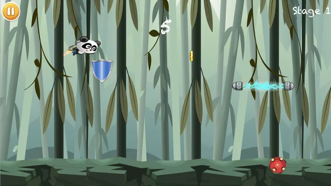 Panda Pro Flying - The Adventure Jetpack in The Bamboo Land应用截图
