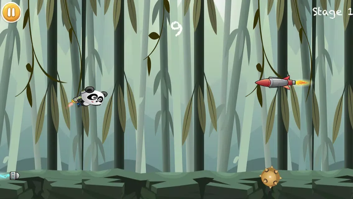 Panda Pro Flying - The Adventure Jetpack in The Bamboo Land应用截图