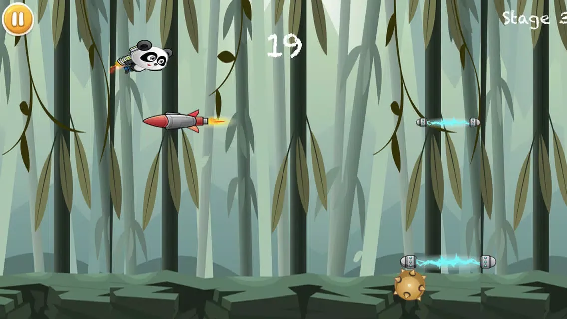 Panda Pro Flying - The Adventure Jetpack in The Bamboo Land应用截图