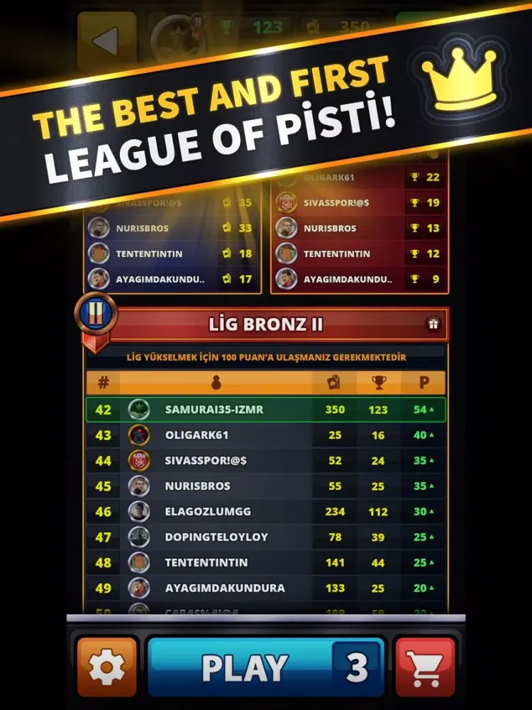 Zrzuty ekranu Pisti Online League iPad 