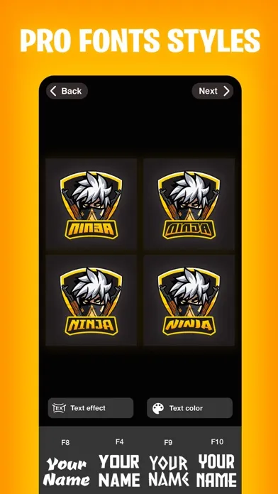 Captures d'écran de Gamer Logo Maker - Gaming Logo