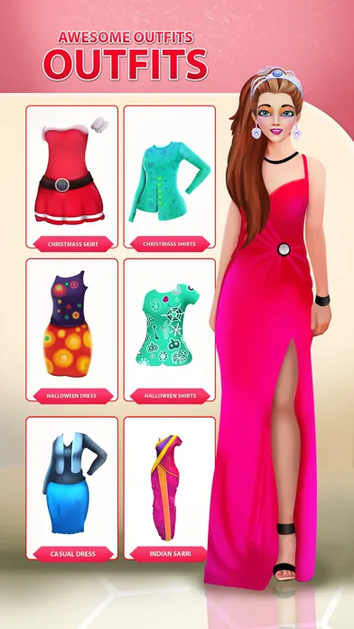 Captures d'écran de Girls Dress up: Makeup Games