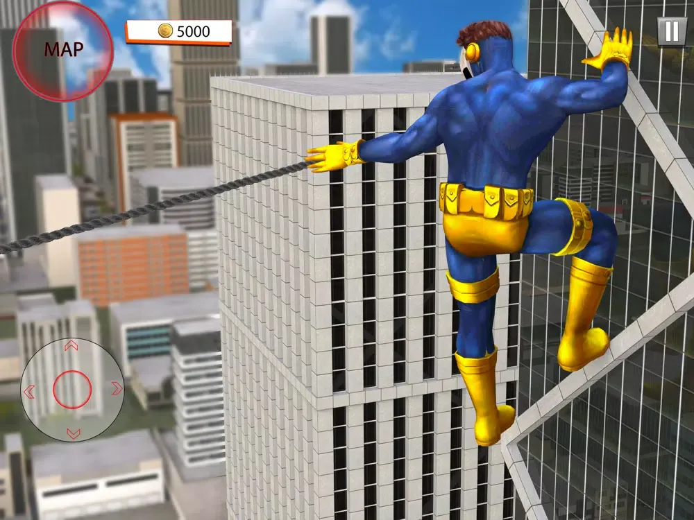 Zrzuty ekranu Spider Stickman Rope Hero 3D iPad 