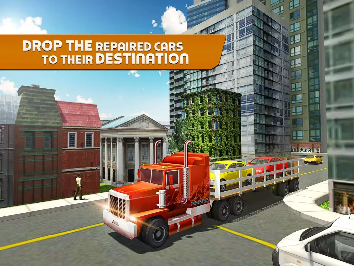 Captures d'écran de Car Tow Truck 3D – Heavy towing crane simulation iPad 