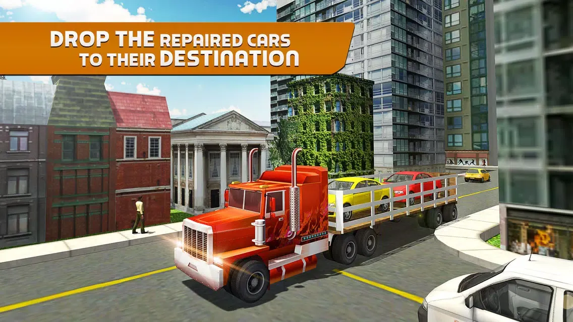 Captures d'écran de Car Tow Truck 3D – Heavy towing crane simulation
