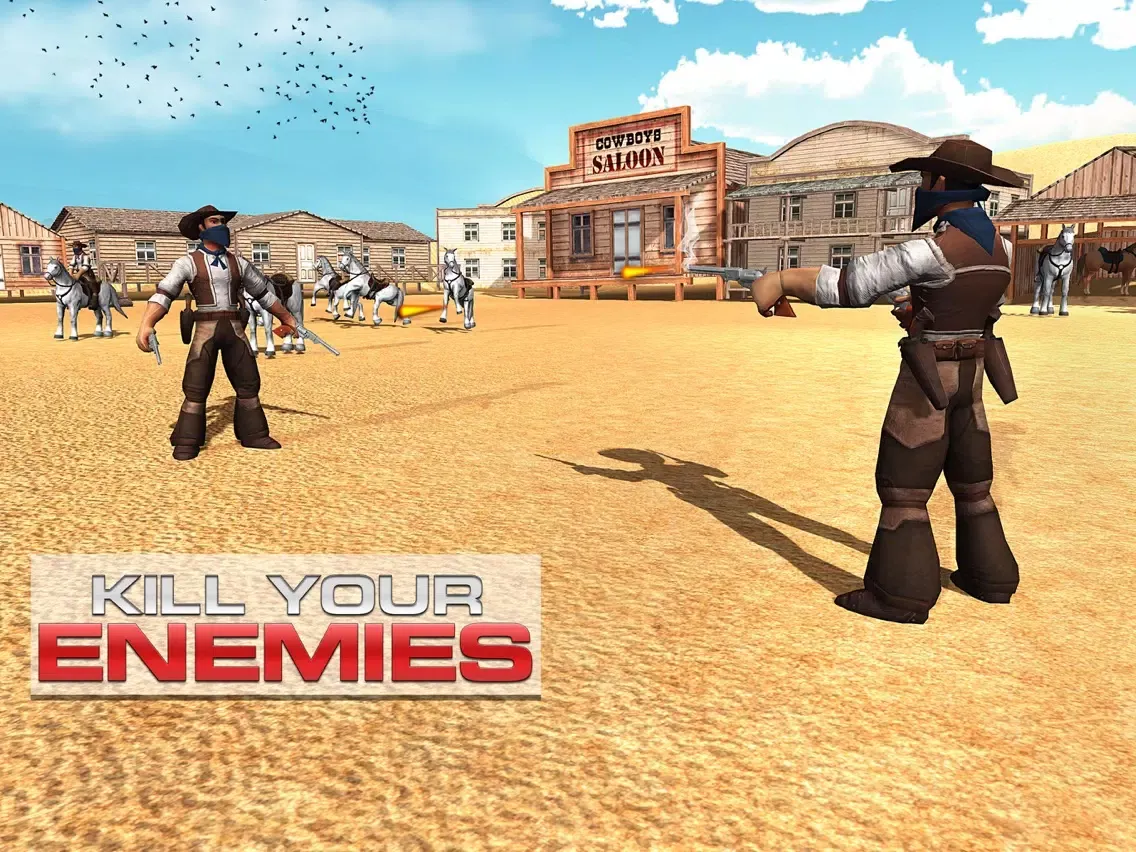 Capturas de pantalla de Cowboy Shooting 3D – Ruthless Rodeo Bounty Hunter iPad 