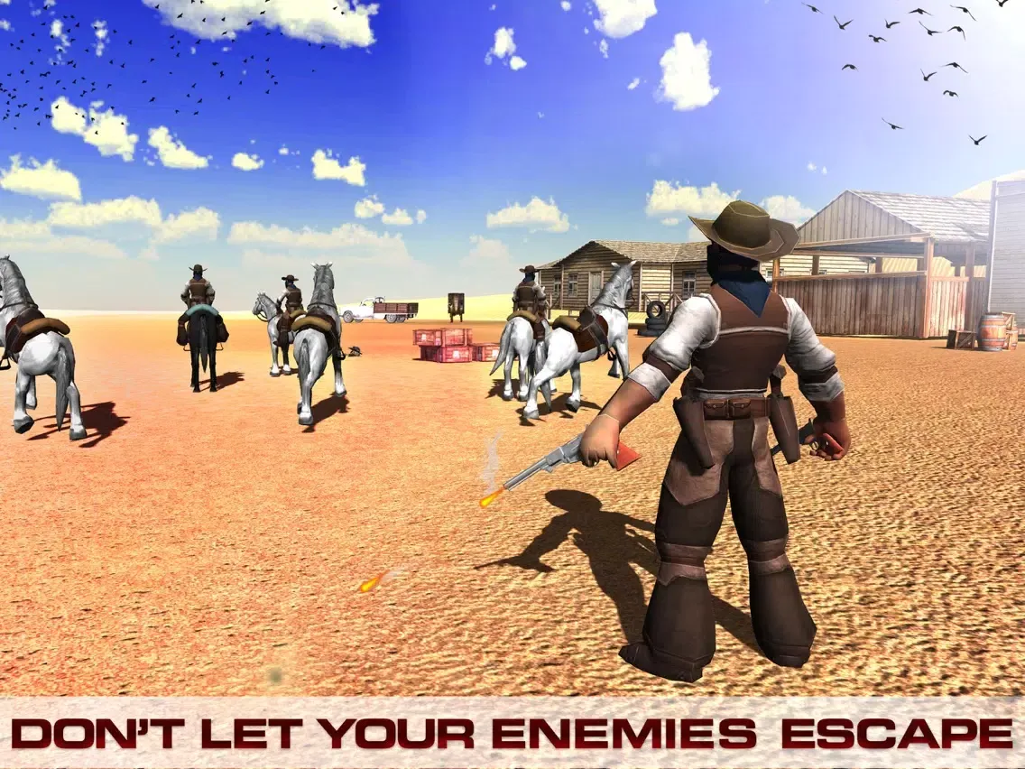 Capturas de pantalla de Cowboy Shooting 3D – Ruthless Rodeo Bounty Hunter iPad 