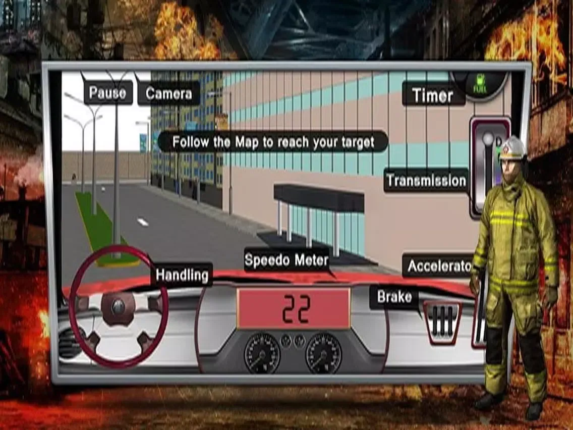 Fire Truck Simulator – Real Firefighter Simulation iPad  Screenshots