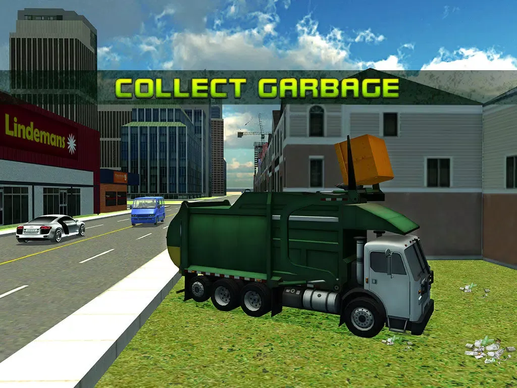 Ảnh chụp màn hình của Garbage Truck Simulator 3D – trash sweeper simulation game iPad 