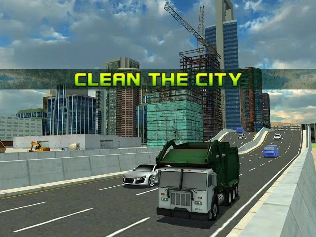 Ảnh chụp màn hình của Garbage Truck Simulator 3D – trash sweeper simulation game iPad 