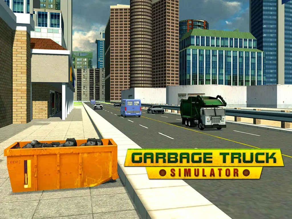Ảnh chụp màn hình của Garbage Truck Simulator 3D – trash sweeper simulation game iPad 