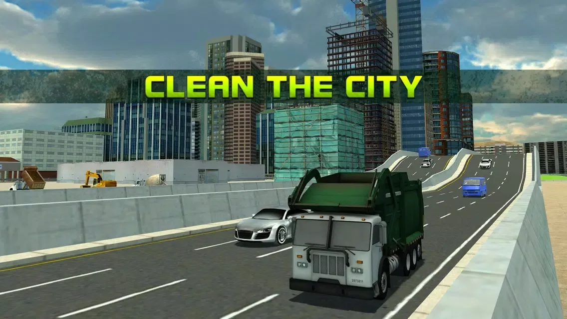Ảnh chụp màn hình của Garbage Truck Simulator 3D – trash sweeper simulation game
