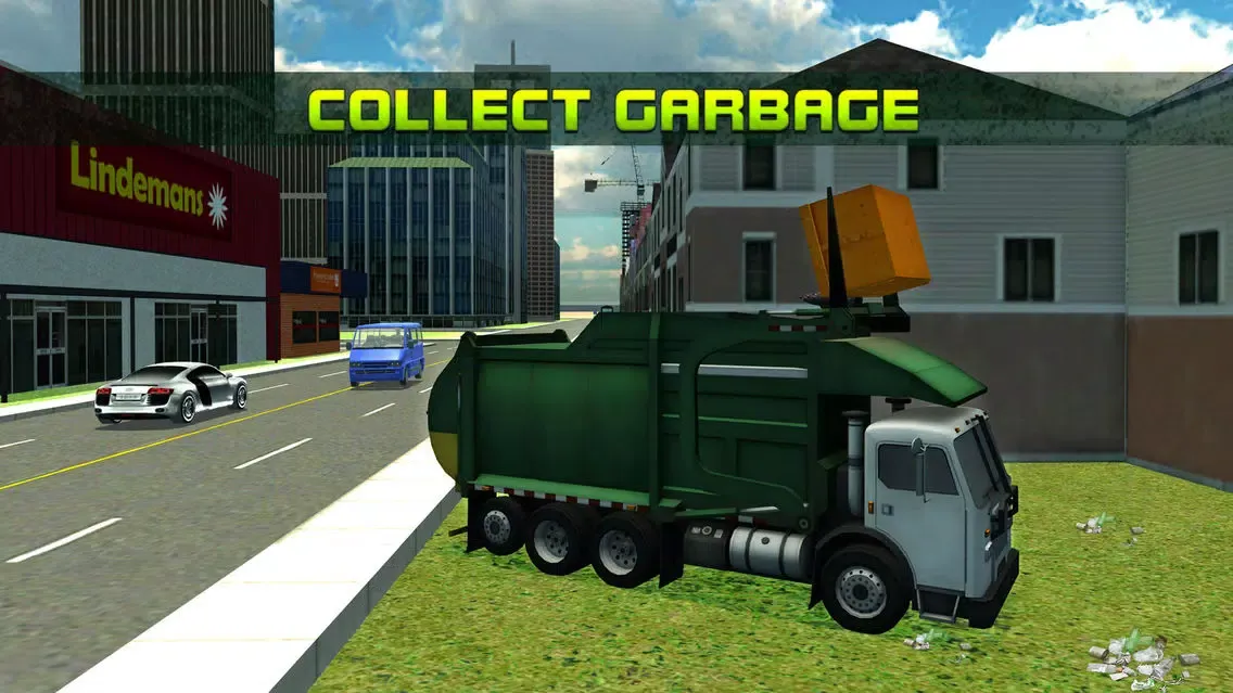 Ảnh chụp màn hình của Garbage Truck Simulator 3D – trash sweeper simulation game
