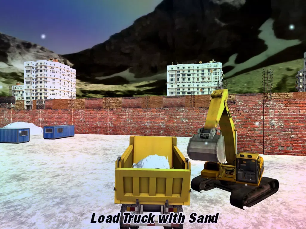 Extreme Snow Excavator Tractor Simulator 3D Game – Heavy Dump Truck and Loader Machine iPad  Screenshots