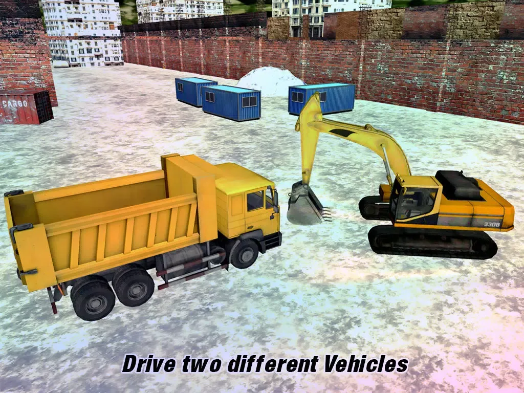 Extreme Snow Excavator Tractor Simulator 3D Game – Heavy Dump Truck and Loader Machine iPad  Screenshots