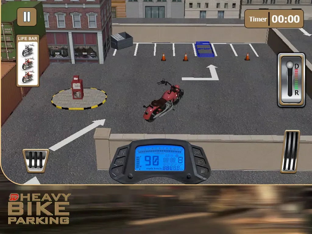 Capturas de pantalla de 3D Heavy Bike Parking – Real rider simulator and simulation game iPad 