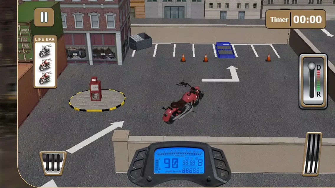 Capturas de pantalla de 3D Heavy Bike Parking – Real rider simulator and simulation game