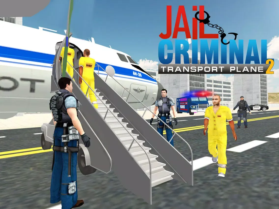Jail criminal transport plane - flight mission iPad  Screenshots