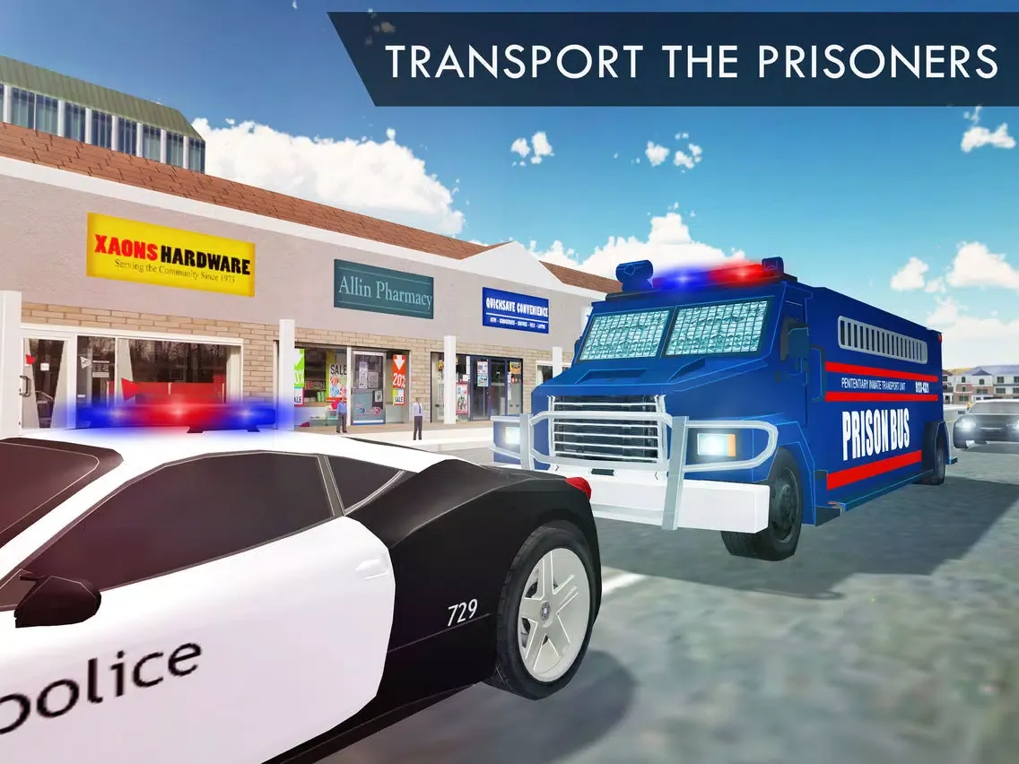 Jail criminal transport plane - flight mission iPad  Screenshots