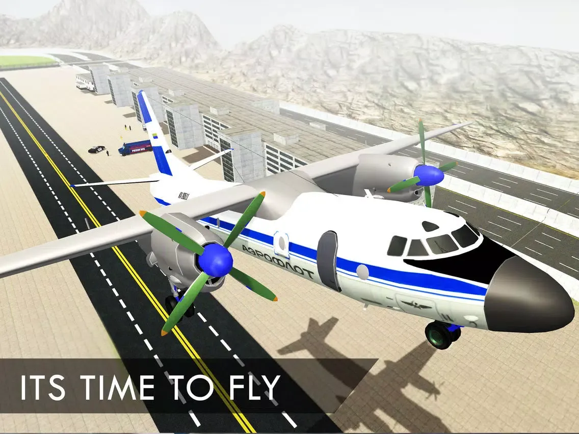 Jail criminal transport plane - flight mission iPad  Screenshots