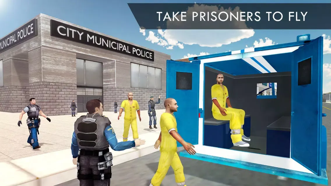 Jail criminal transport plane - flight mission Screenshots
