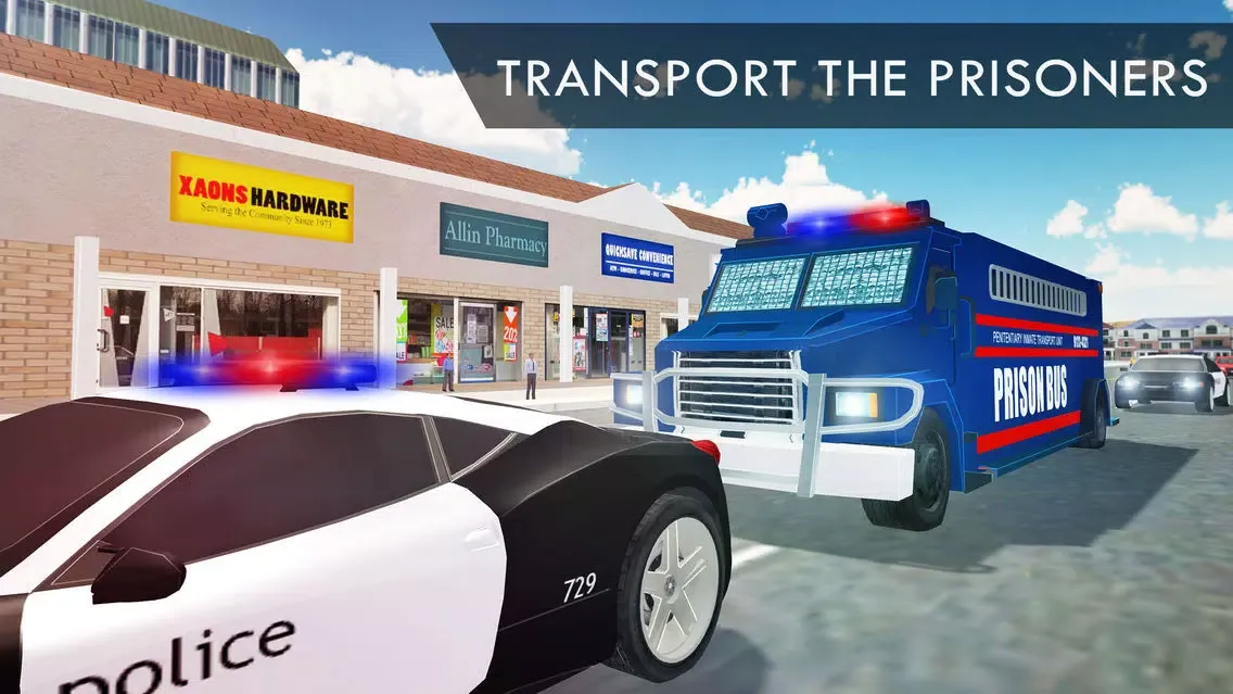 Jail criminal transport plane - flight mission Screenshots
