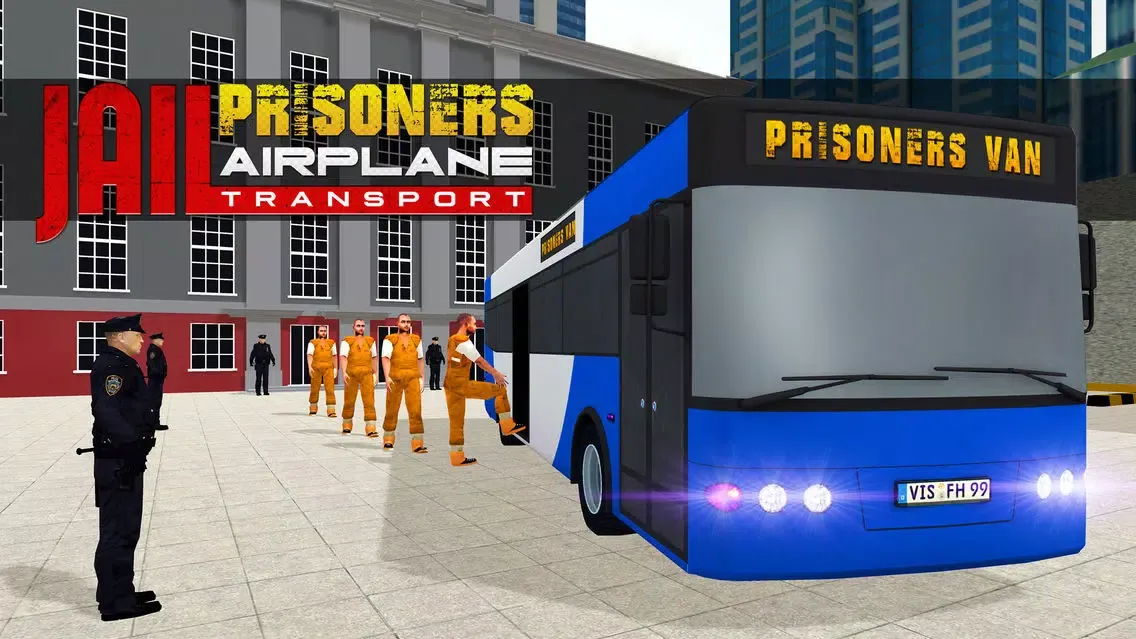 Screenshot di Jail Prisoners Airplane Transporter 3D – Criminal Flight Simulation Game