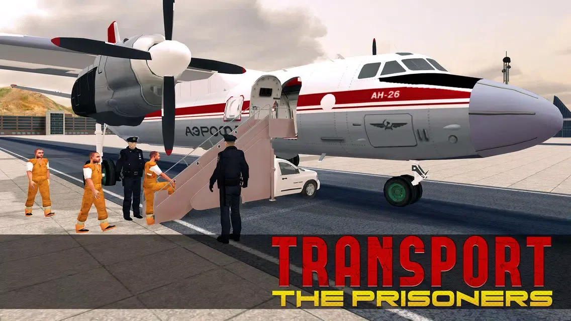 Screenshot di Jail Prisoners Airplane Transporter 3D – Criminal Flight Simulation Game