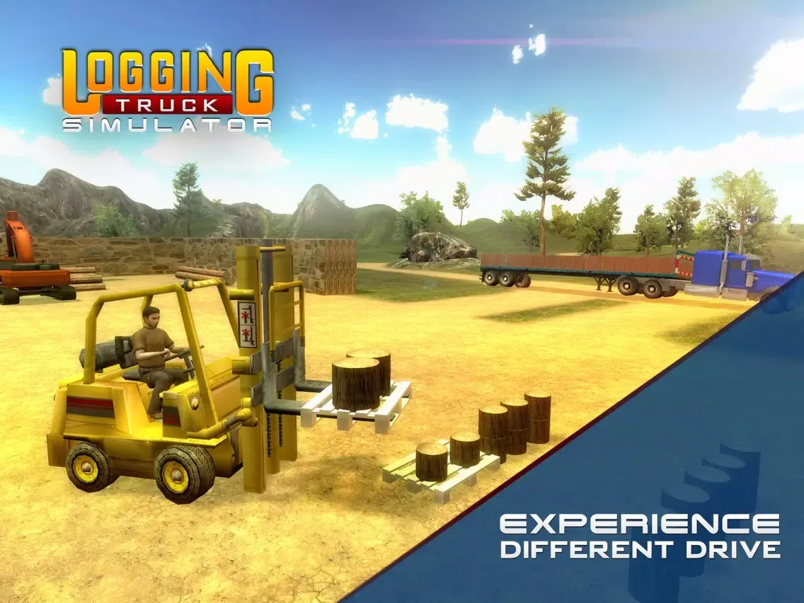 ภาพหน้าจอของ Logging Truck Simulator 3D – A PRO 18 Wheeler Transporter Truck Driver Simulation iPad 