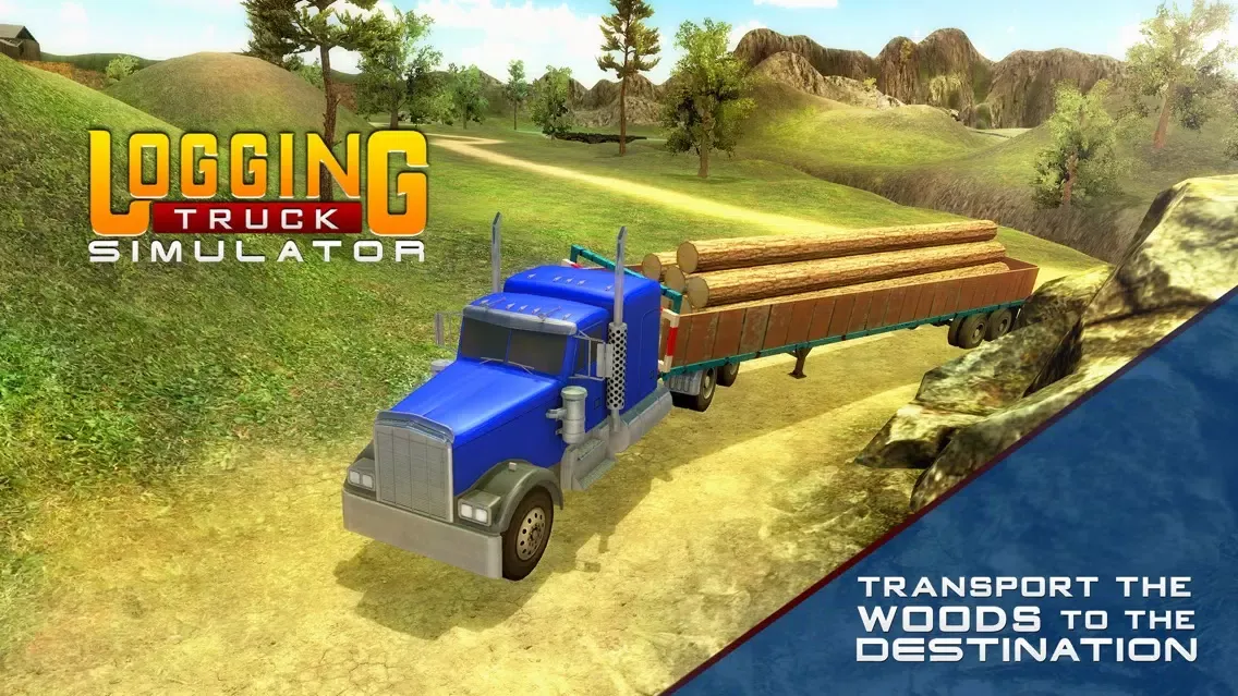 ภาพหน้าจอของ Logging Truck Simulator 3D – A PRO 18 Wheeler Transporter Truck Driver Simulation