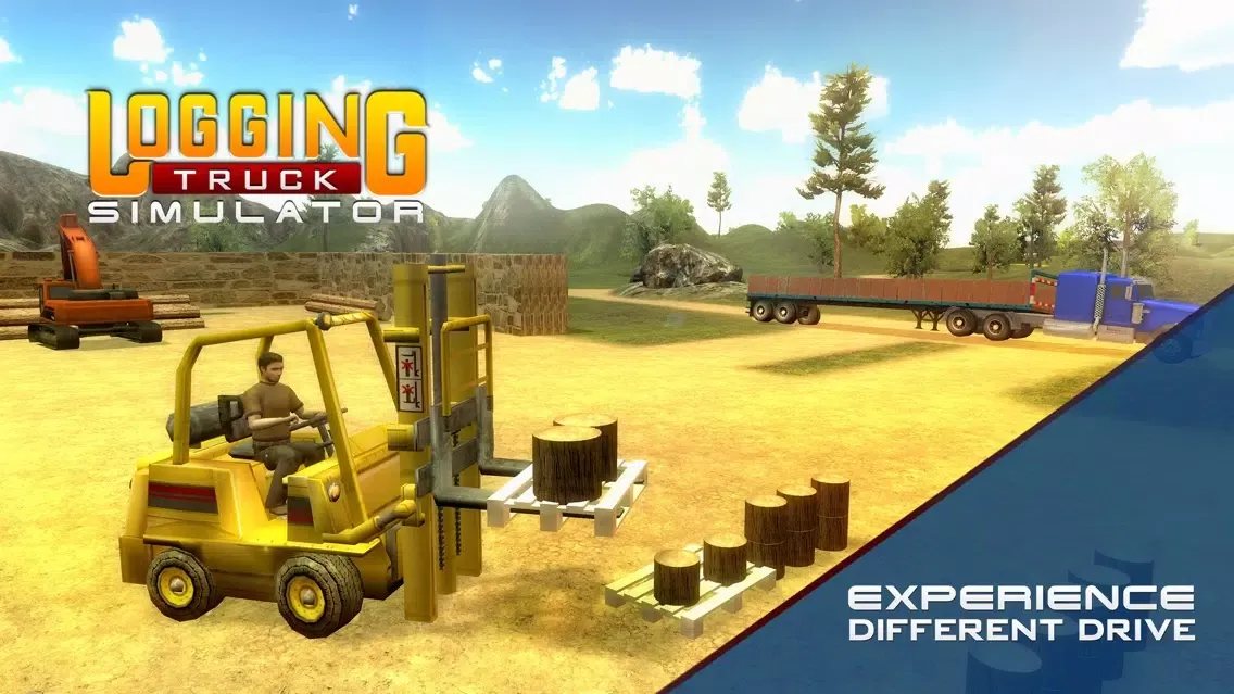 ภาพหน้าจอของ Logging Truck Simulator 3D – A PRO 18 Wheeler Transporter Truck Driver Simulation