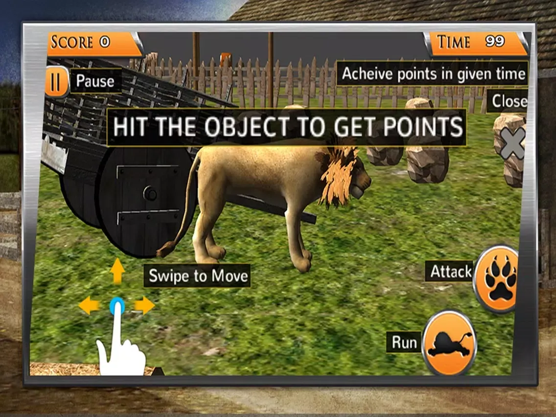 Captures d'écran de Lion Simulator 3D –Safari animal hunter simulation iPad 
