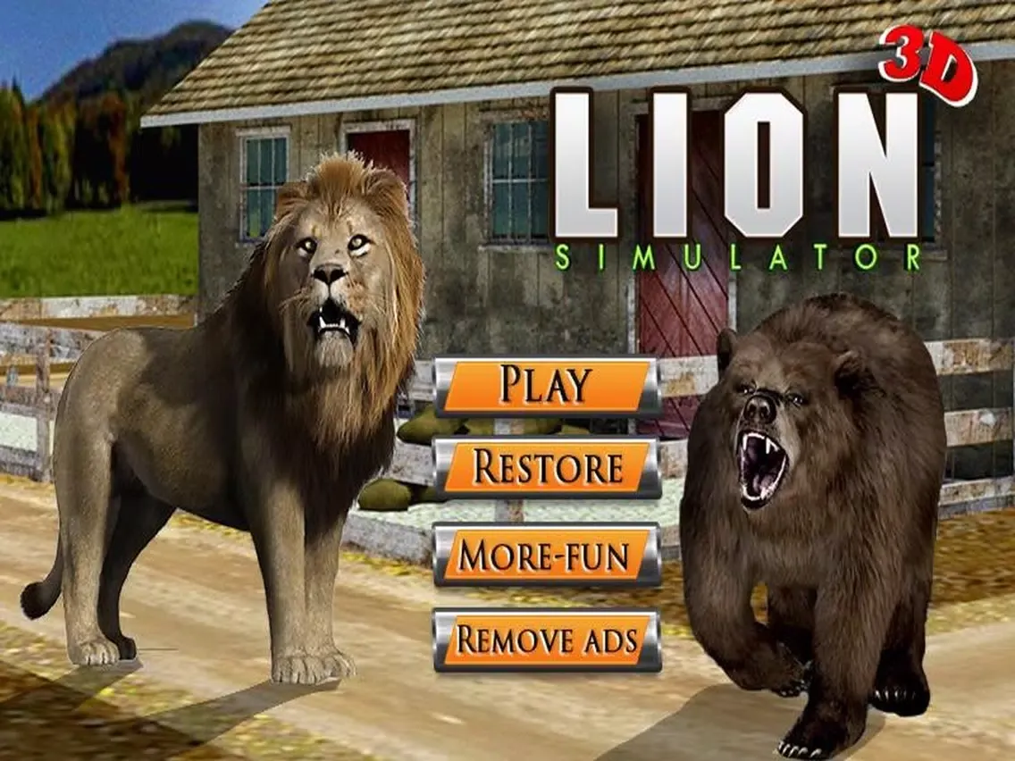Captures d'écran de Lion Simulator 3D –Safari animal hunter simulation iPad 