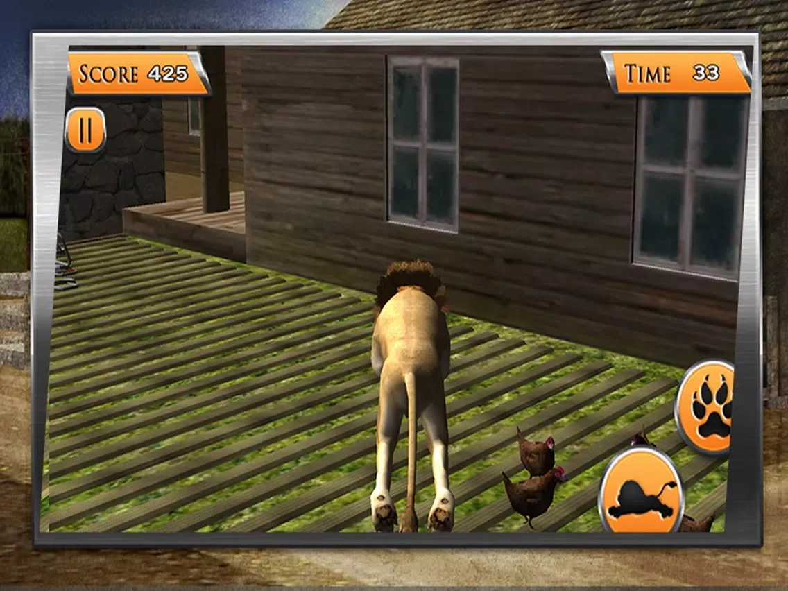 Captures d'écran de Lion Simulator 3D –Safari animal hunter simulation iPad 