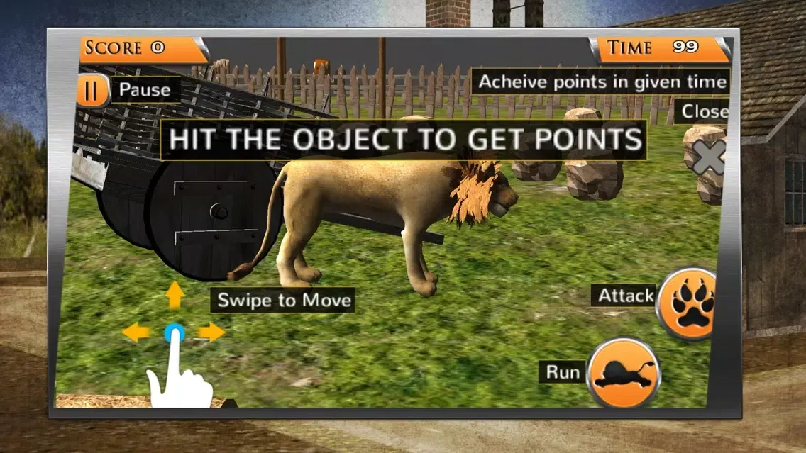 Captures d'écran de Lion Simulator 3D –Safari animal hunter simulation