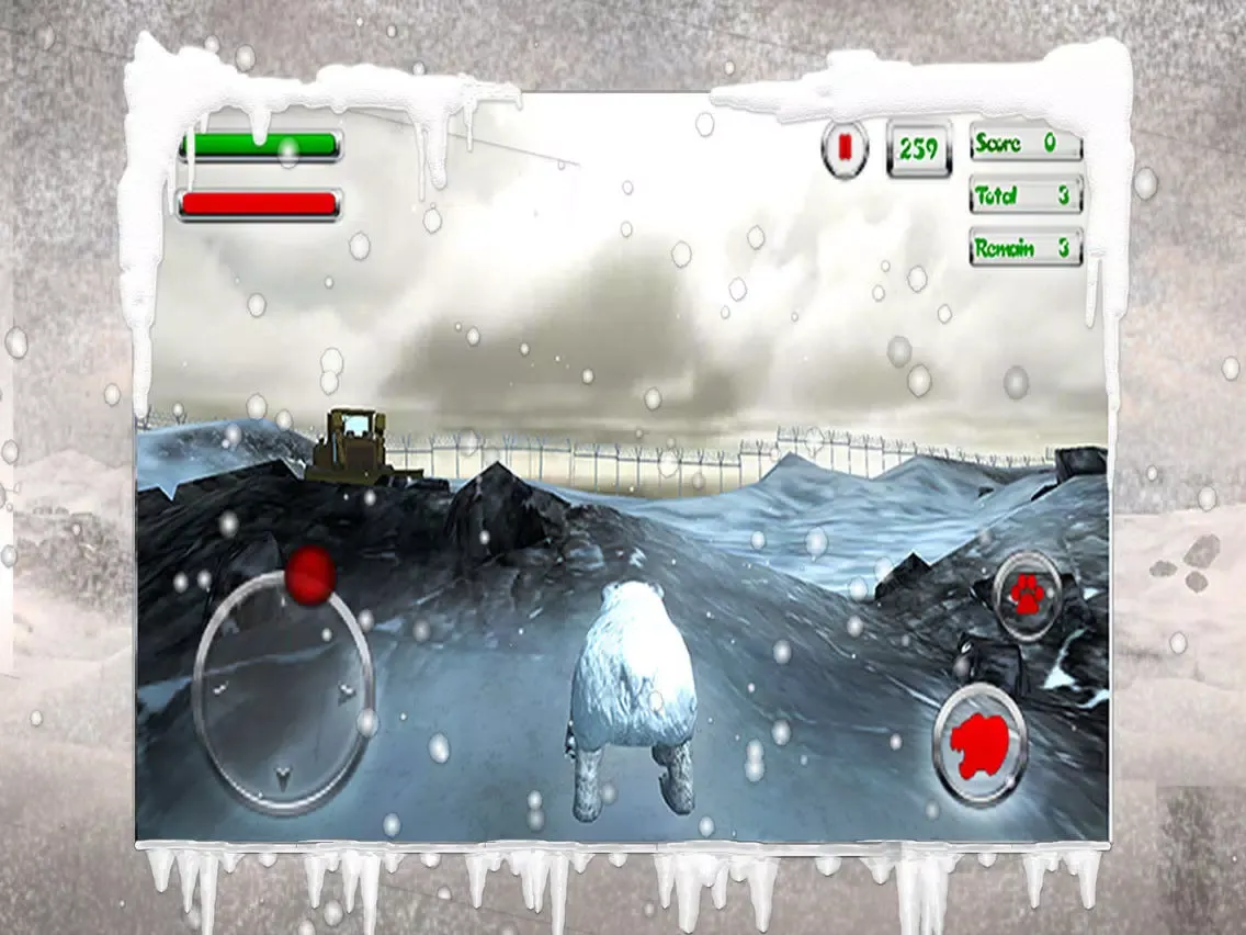 Tangkapan skrin Polar Bear Simulator 3D iPad 