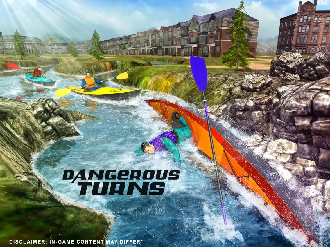 Raft Survival Race – Riptide Kayaking Simulator iPad Screenshots