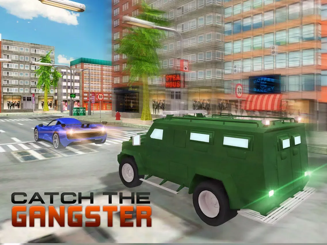Capturas de tela do Army Rangers Van Gangsters Chase – Underworld mafia chase game iPad 